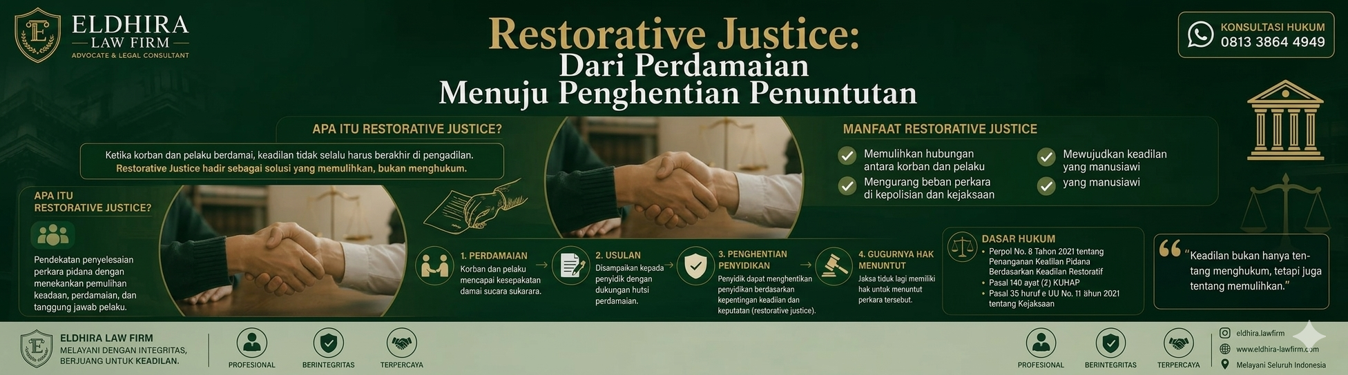 Keadilan Restoratif: Jalan Damai Menuju Penghentian Penuntutan