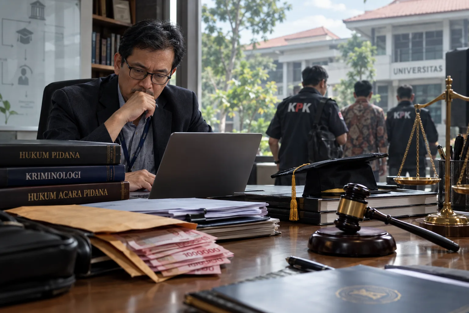 Batasan Pertanggungjawaban Pidana Dosen Pembimbing dalam Pusaran Aliran Dana Korupsi: Tinjauan Dogmatika Hukum Pidana