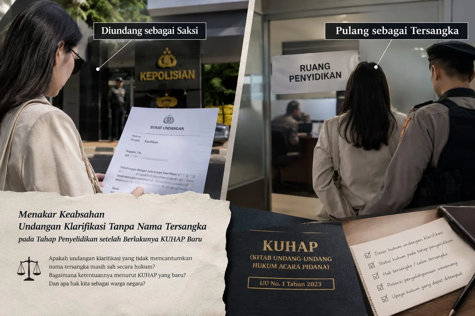 DIUNDANG SEBAGAI SAKSI, PULANG SEBAGAI TERSANGKA?