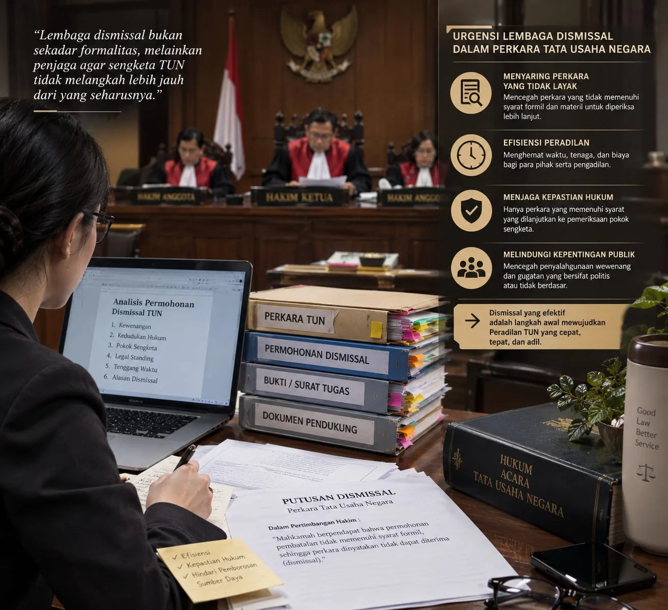 URGENSI LEMBAGA DISMISSAL DALAM PERKARA TATA USAHA NEGARA