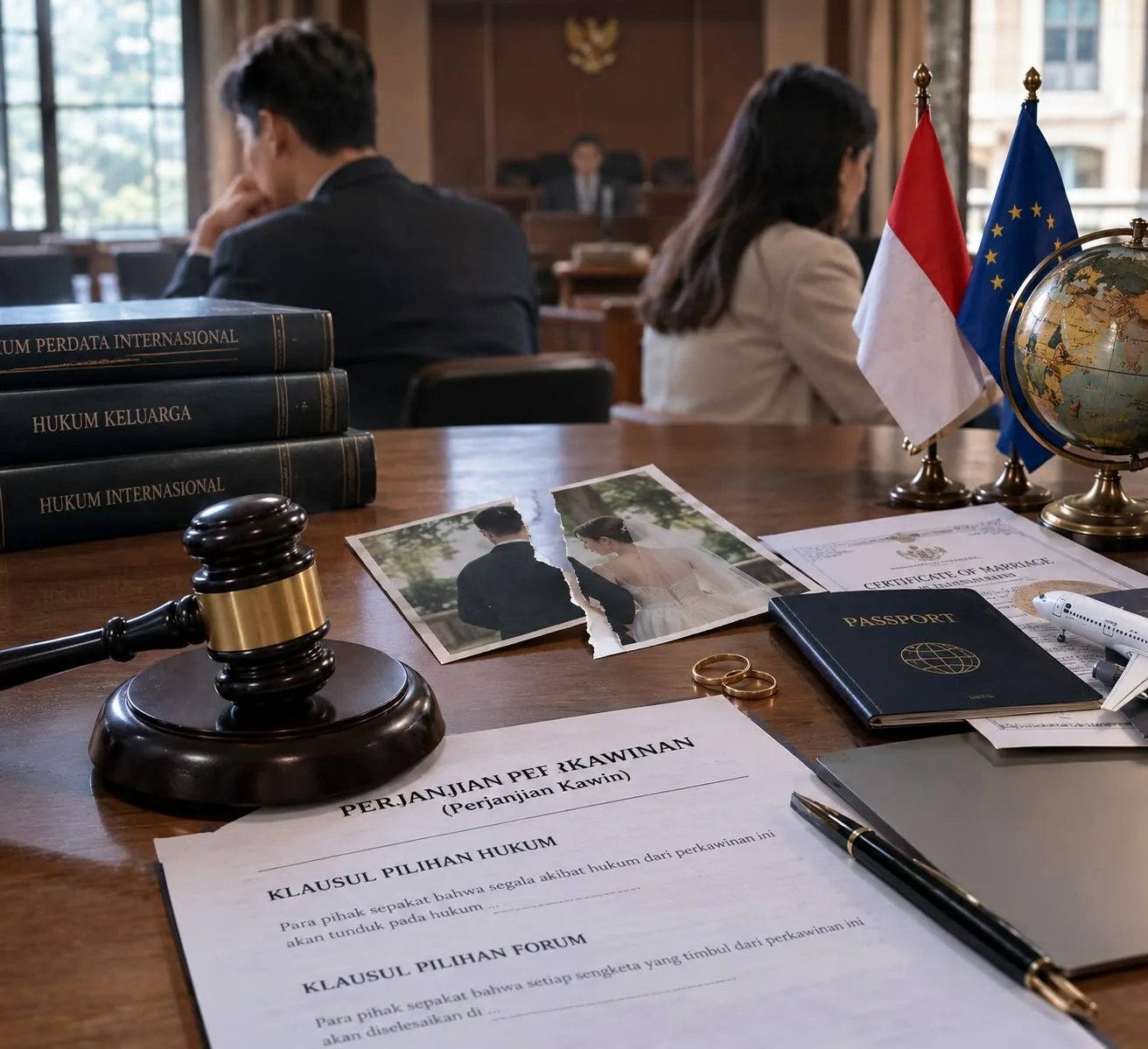 KANDASNYA KLAUSUL PILIHAN HUKUM DAN PILIHAN FORUM DALAM SENGKETA PERCERAIAN PERKAWINAN CAMPURAN